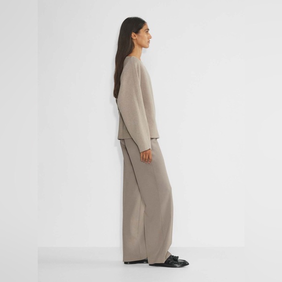 NWT Aritzia Babaton Agency Wool Trouser in color shiitake - Picture 10 of 11